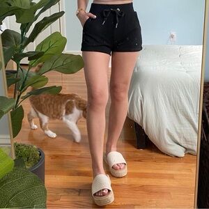 Woven Espadrille Platform Slide Sandals